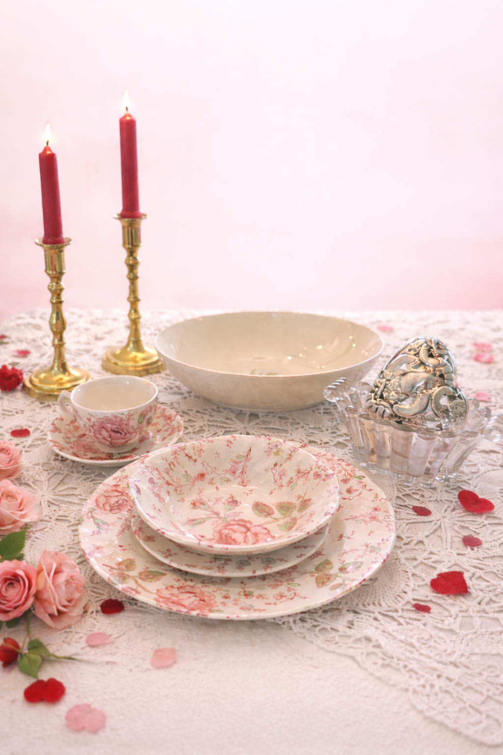 Johnson Brothers Rose Chintz China – 5-Piece Place Setting