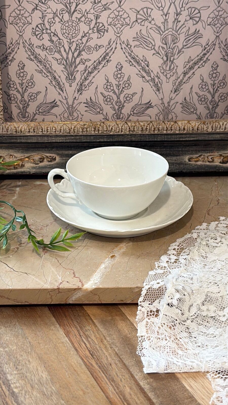  Limoges Haviland, France white teacup