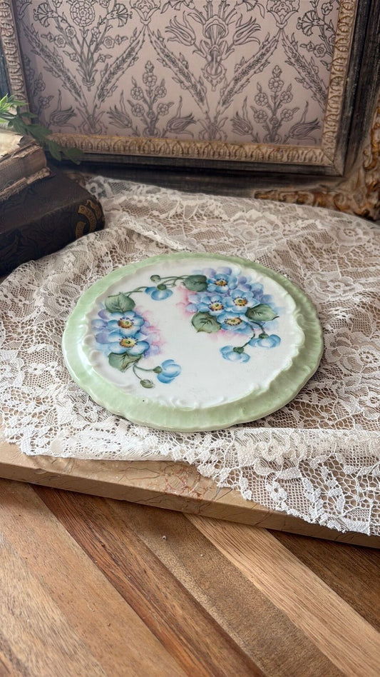 Victorian handpainted charger plate