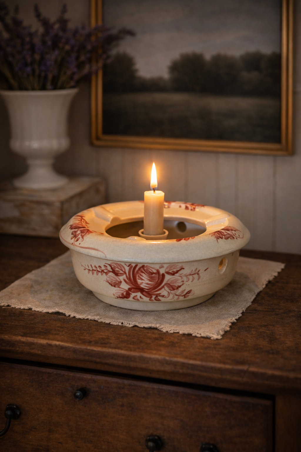 Vintage Hand-Painted NASCO Japan Ceramic Warmer / Potpourri Bowl