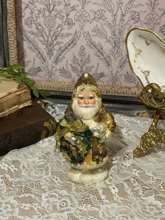 Rustic gold Santa