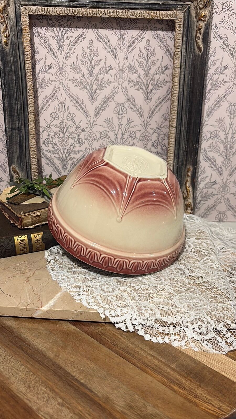 Longaberger Pottery American Craft mixing bowl 8in in the Paprika