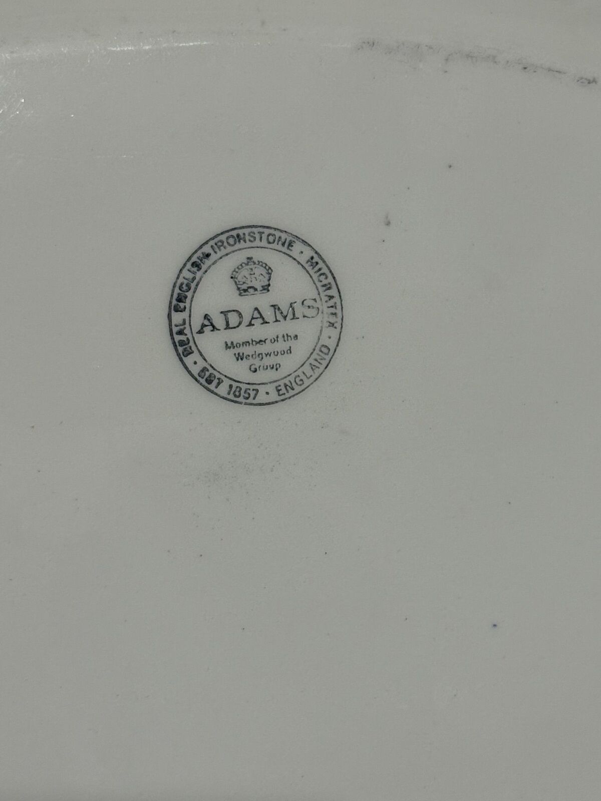 Adams Ironstone platter