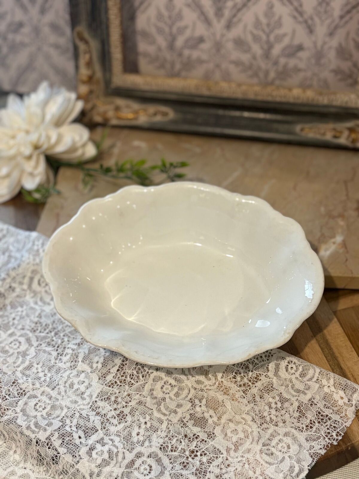 small ironstone platter