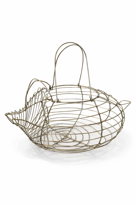 Vintage-Style Wire (Pig) Basket | Farmhouse Egg Basket