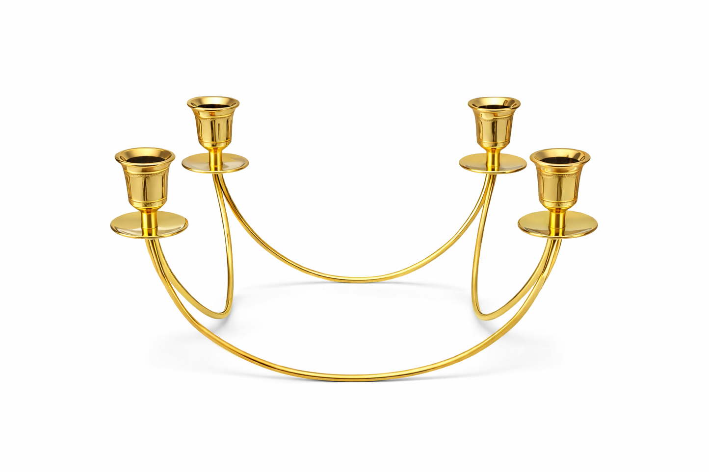 Vintage PartyLite Brass 4-Arm Candle Holder | Elegant Centerpiece