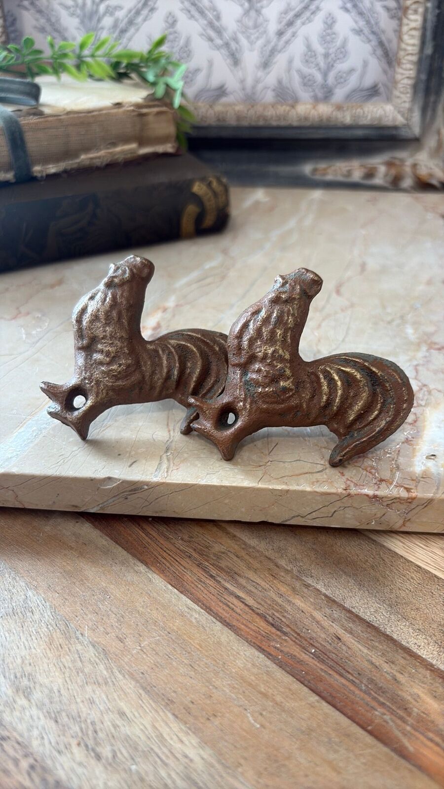 Chicken rooster knobs drawer pulls