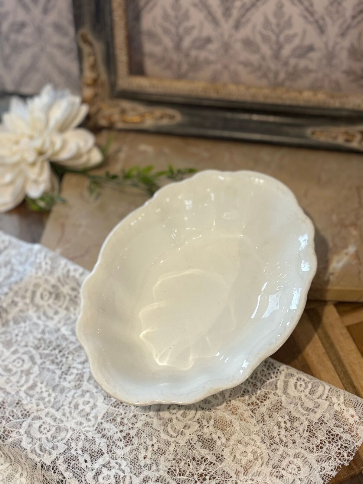 small ironstone platter