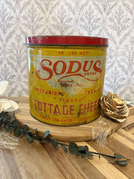Sodus cottage cheese tin
