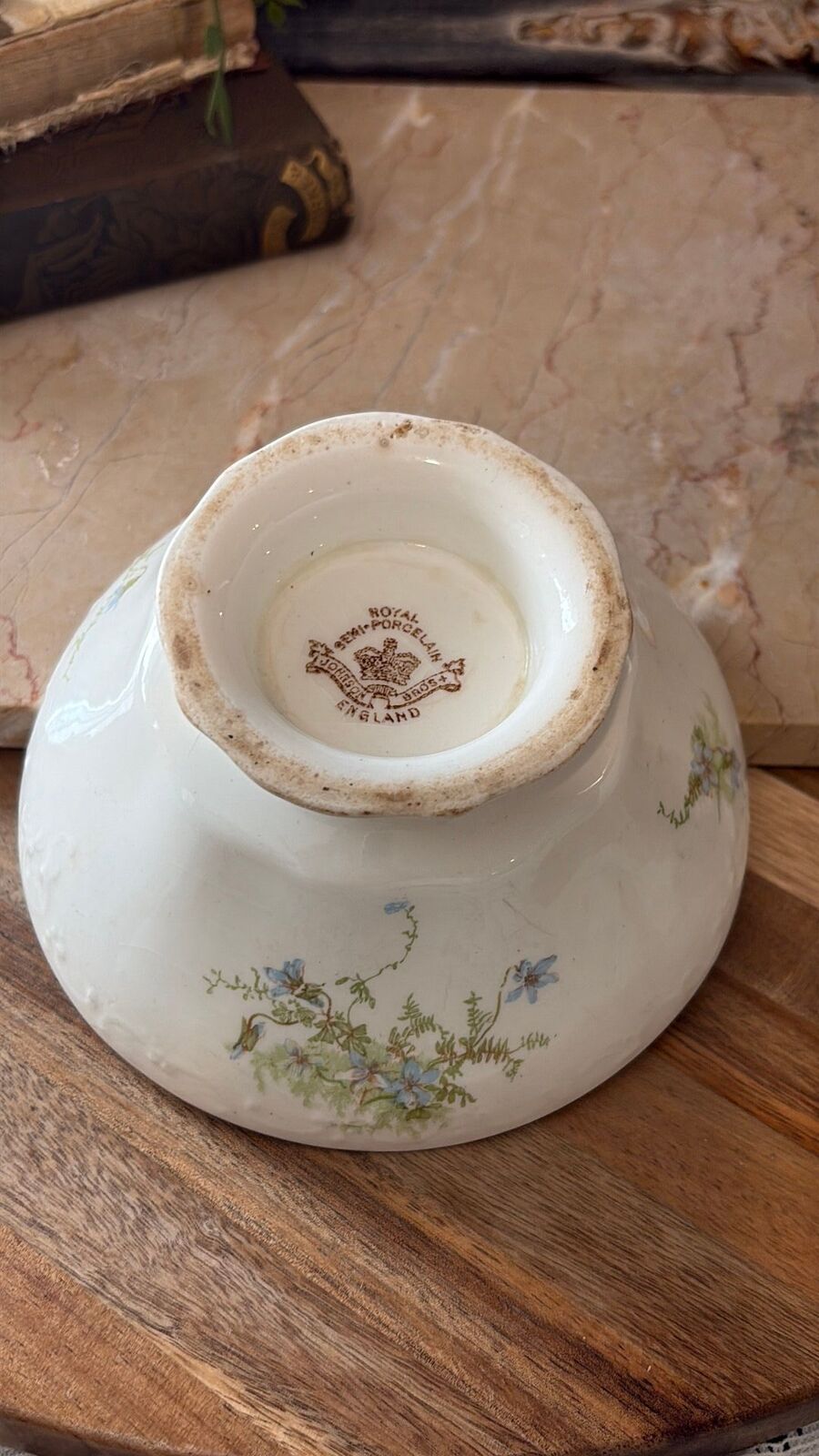 Johnson Brothers ironstone footed bowl