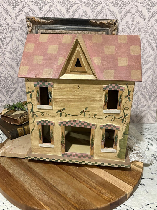 Wood Christmas Folgard handpainted dollhouse