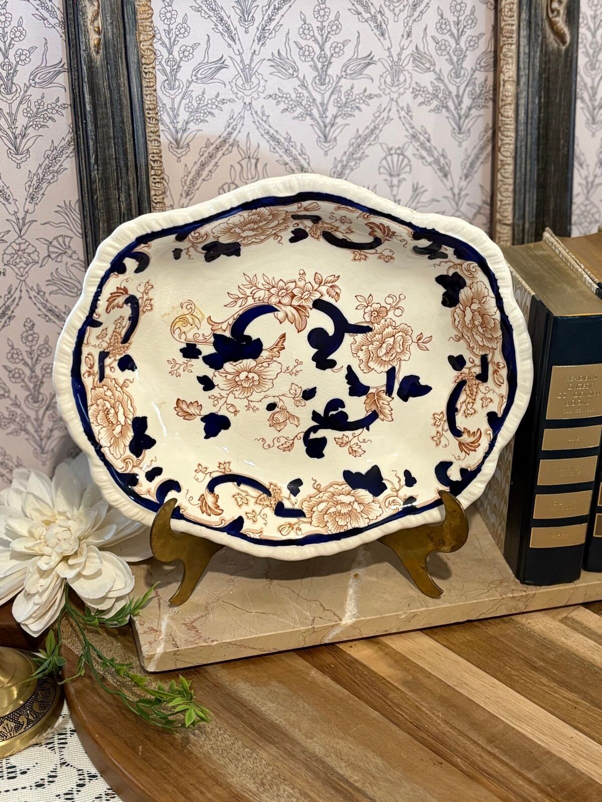 Ironstone platter masons Mandalay