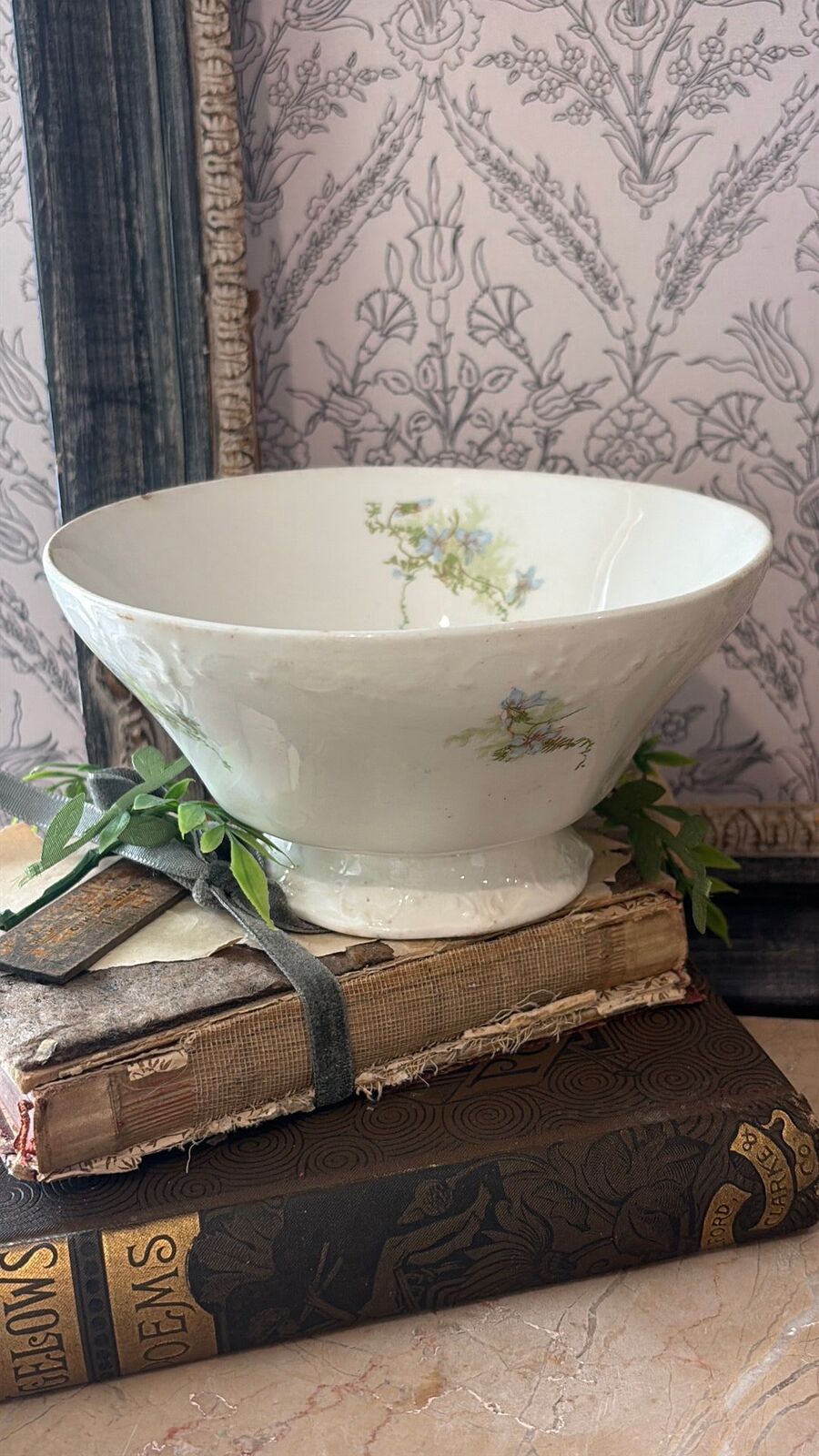 Johnson Brothers ironstone footed bowl
